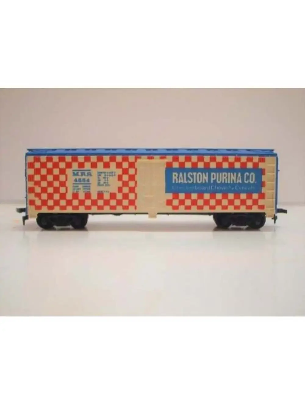 MRS 4554 Ralston Purina Co. Checkerboard Clowns & Cereals Box Car Model Train